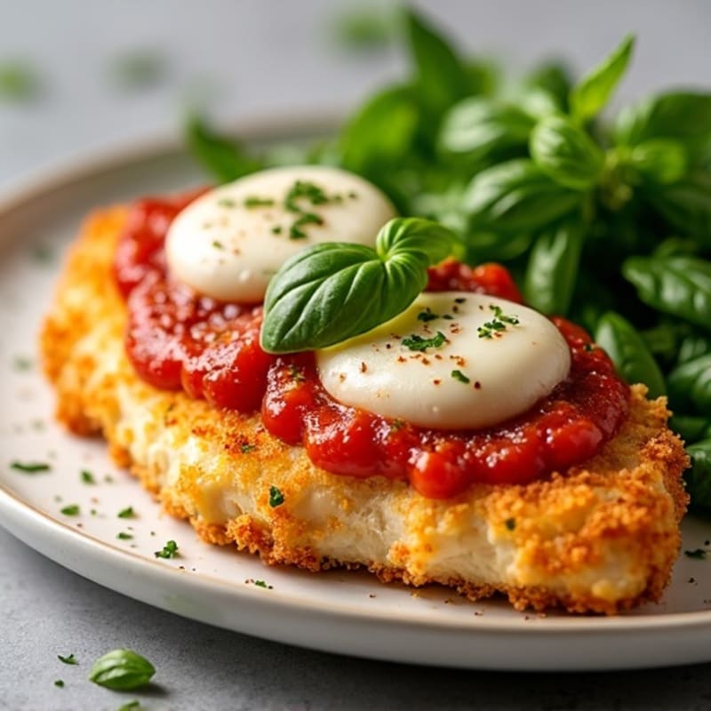 Crispy Baked Chicken Parmesan with Fresh Herbs