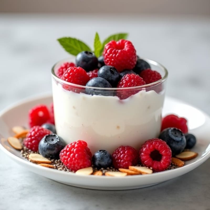 Creamy Greek Yogurt Protein Parfait with Mixed Berries