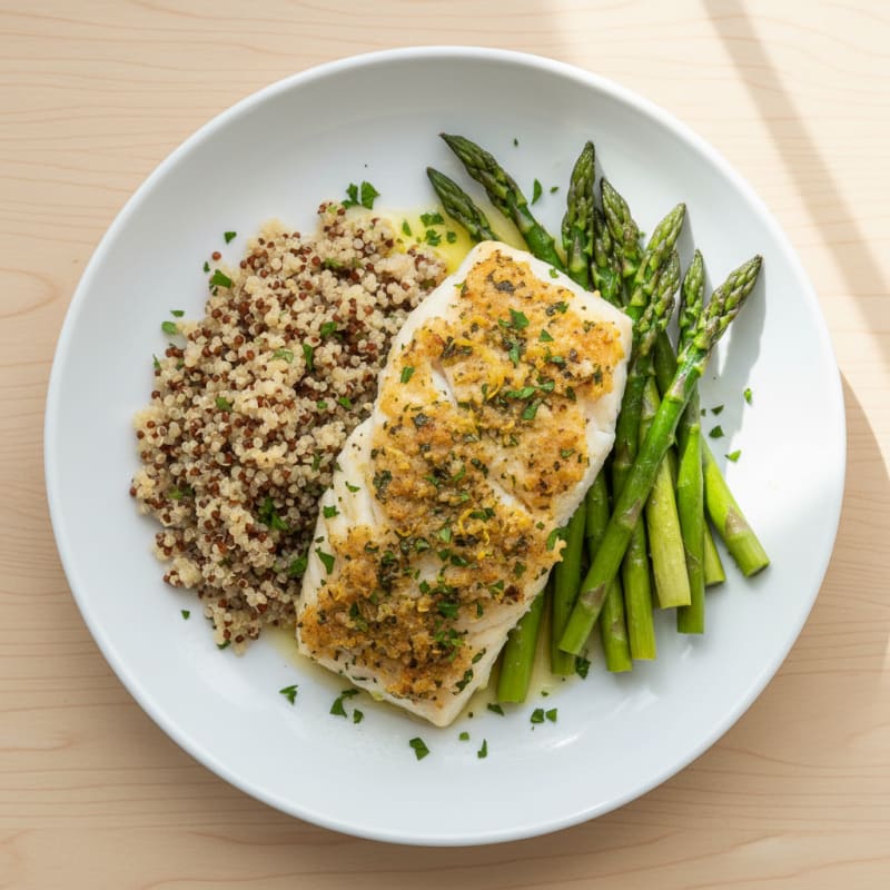 Zesty Lemon-Herb Baked Cod