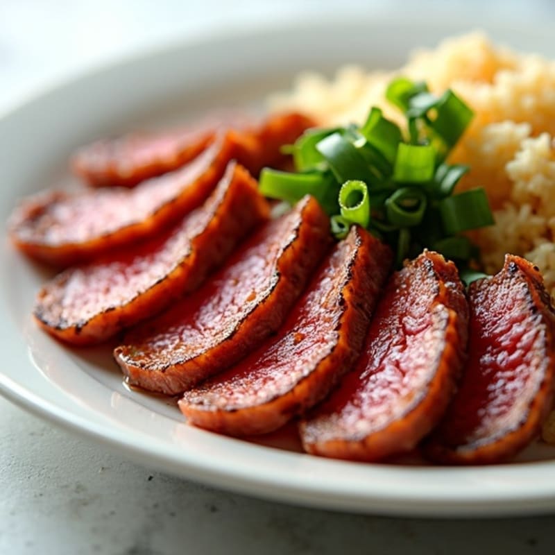 Thinly Sliced Savory Marinated Seared Beef