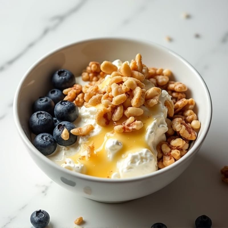 Protein-Packed Honey Vanilla Cottage Cheese Bowl