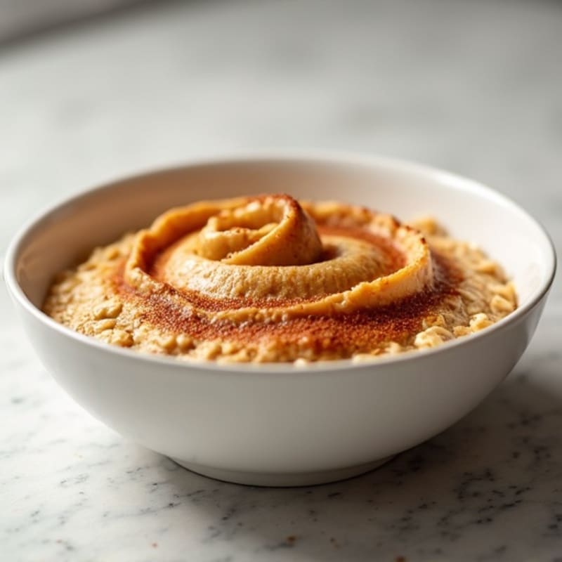 Baked Cinnamon Swirl Protein Oats