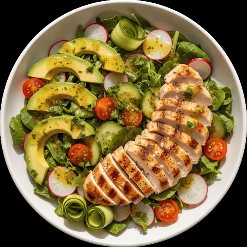Vibrant Garden Greens with Lemon-Herb Vinaigrette