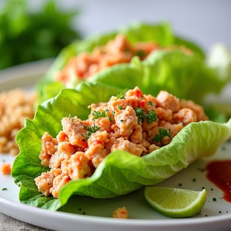 Spicy Tuna Crisp Lettuce Wraps