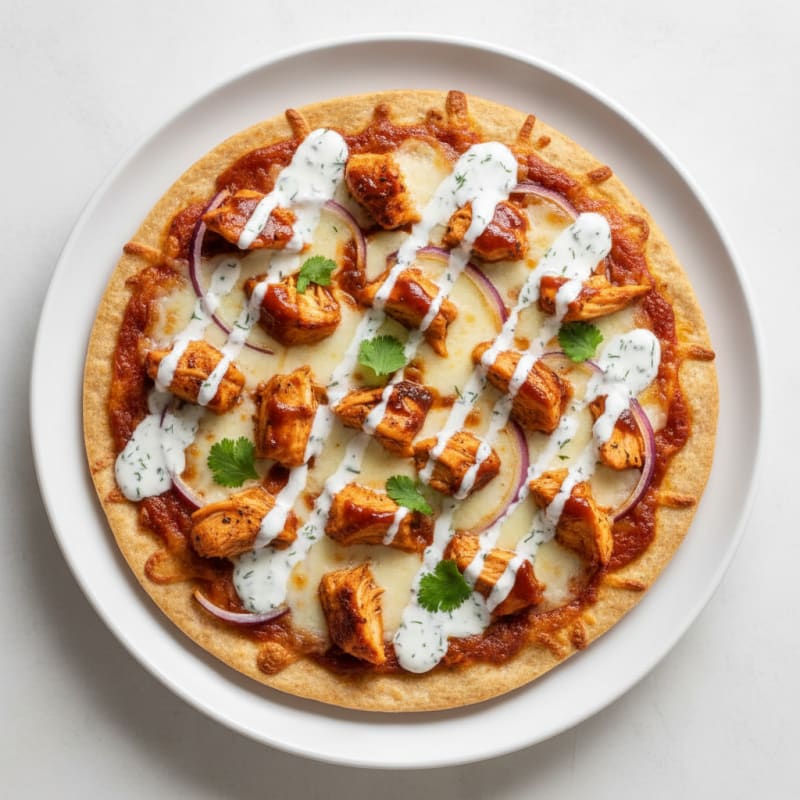 Crispy BBQ Ranch Chicken Pizza