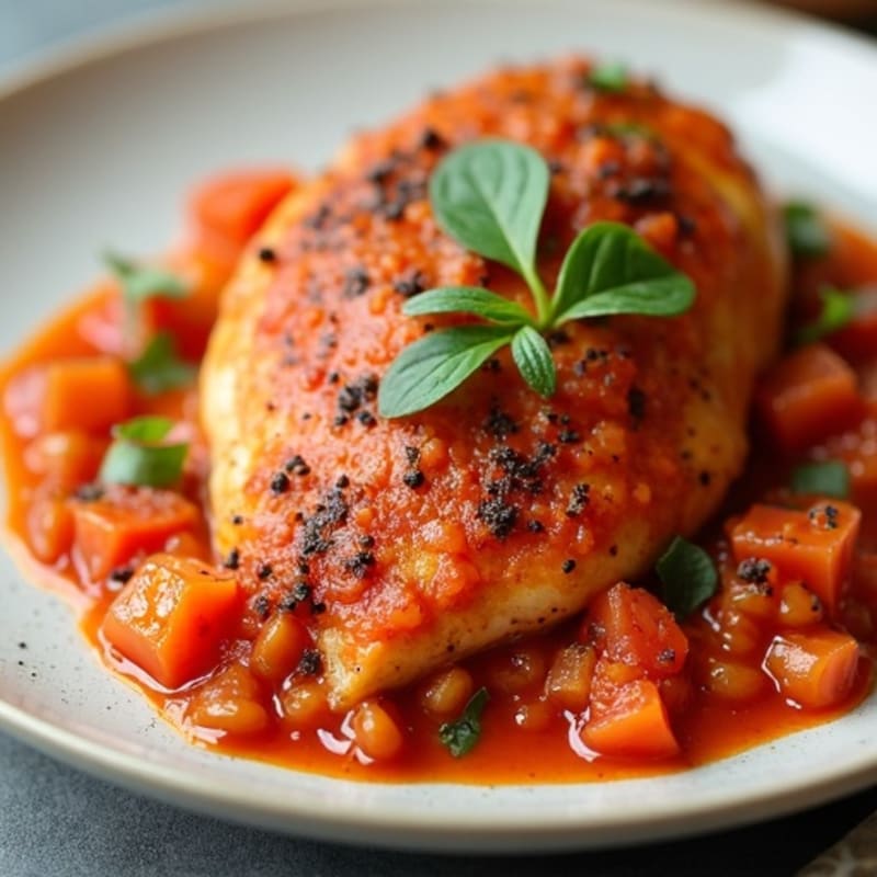 Spiced Chicken with Creamy Tomato Sauce