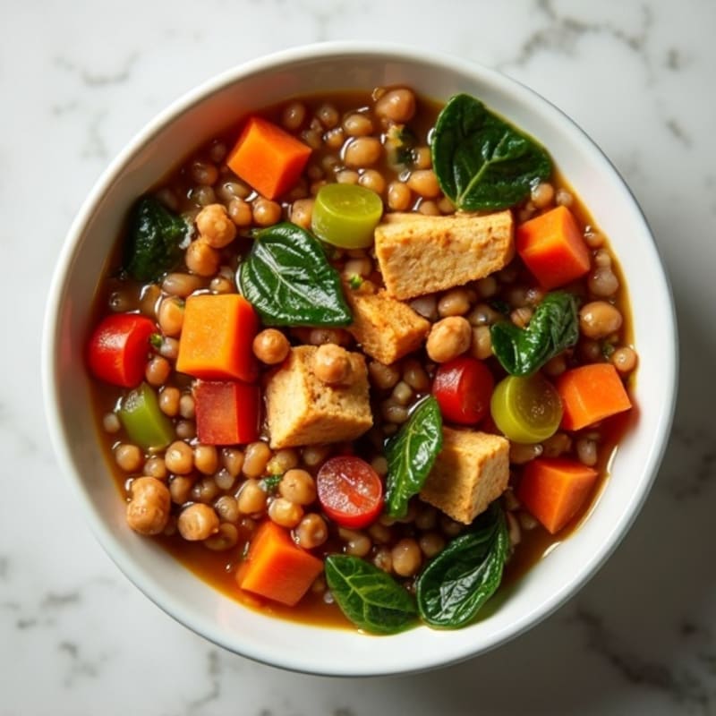 Hearty Lentil and Fresh Vegetable Stew