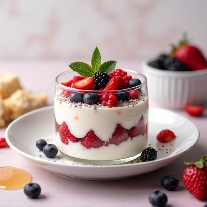 Creamy Greek Yogurt Protein Parfait with Berries