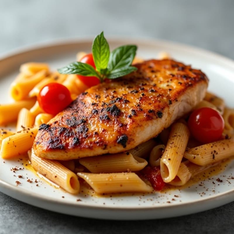 Spicy Blackened Chicken Pasta