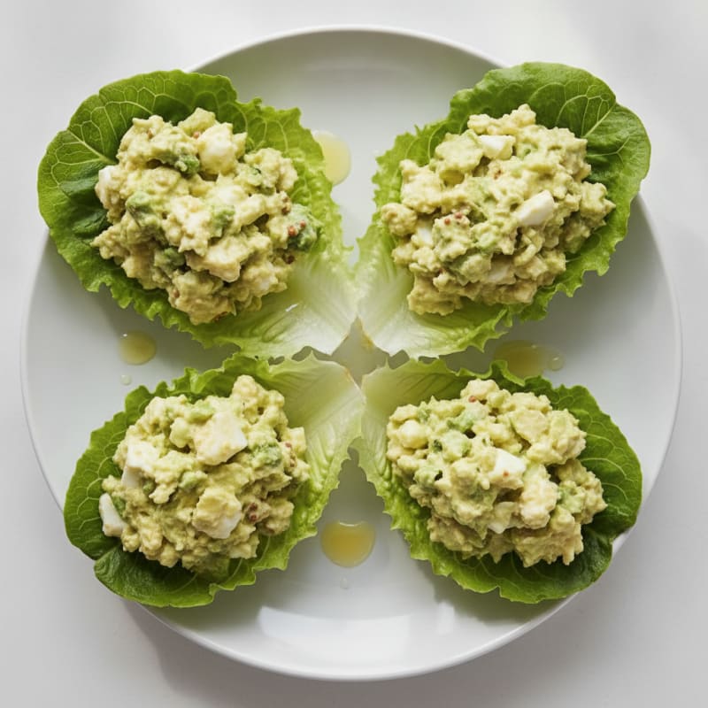 Avocado Egg Salad Lettuce Wraps