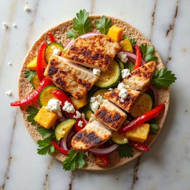 Crispy Roasted Veggie Flatbread