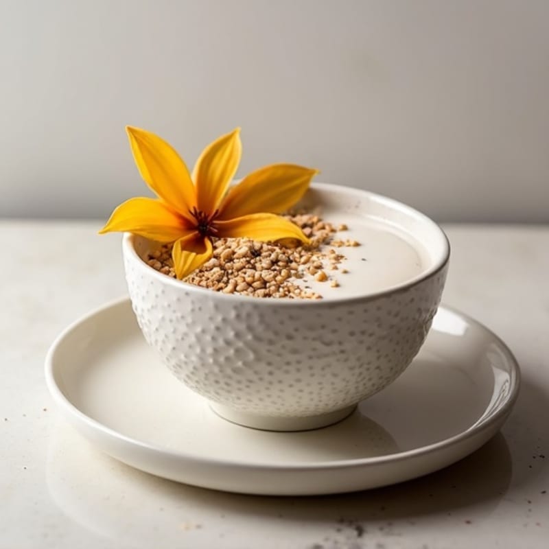 Creamy Vanilla-Almond Chia Pudding Bowl