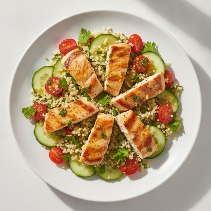 Lemon Herb Chicken and Quinoa Salad