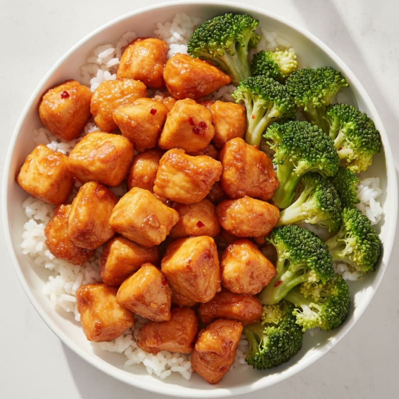 General Tso's Chicken with Broccoli