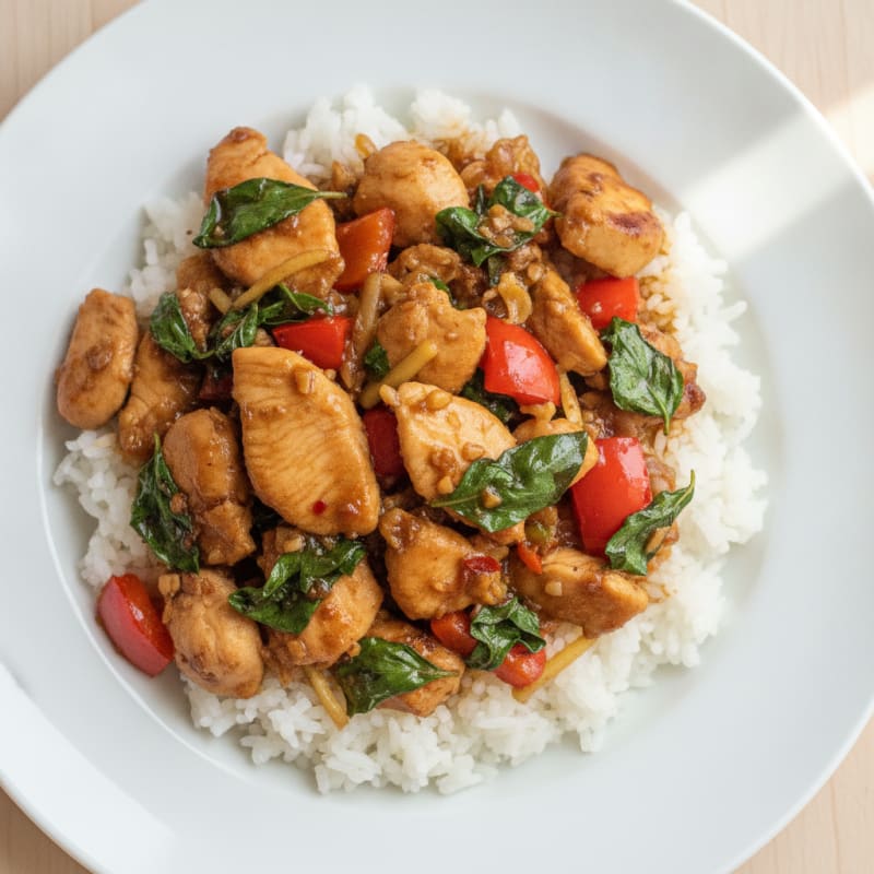 Thai Basil Chicken Stir-Fry