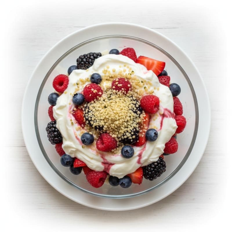 Creamy Greek Yogurt Protein Parfait with Mixed Berries