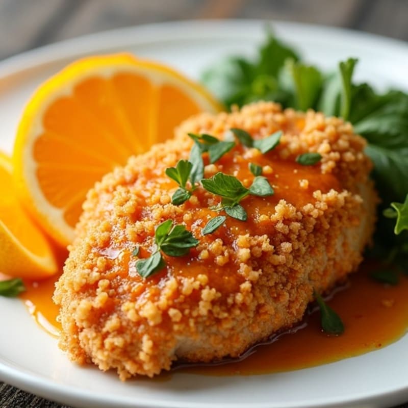 Crispy Baked Orange Chicken
