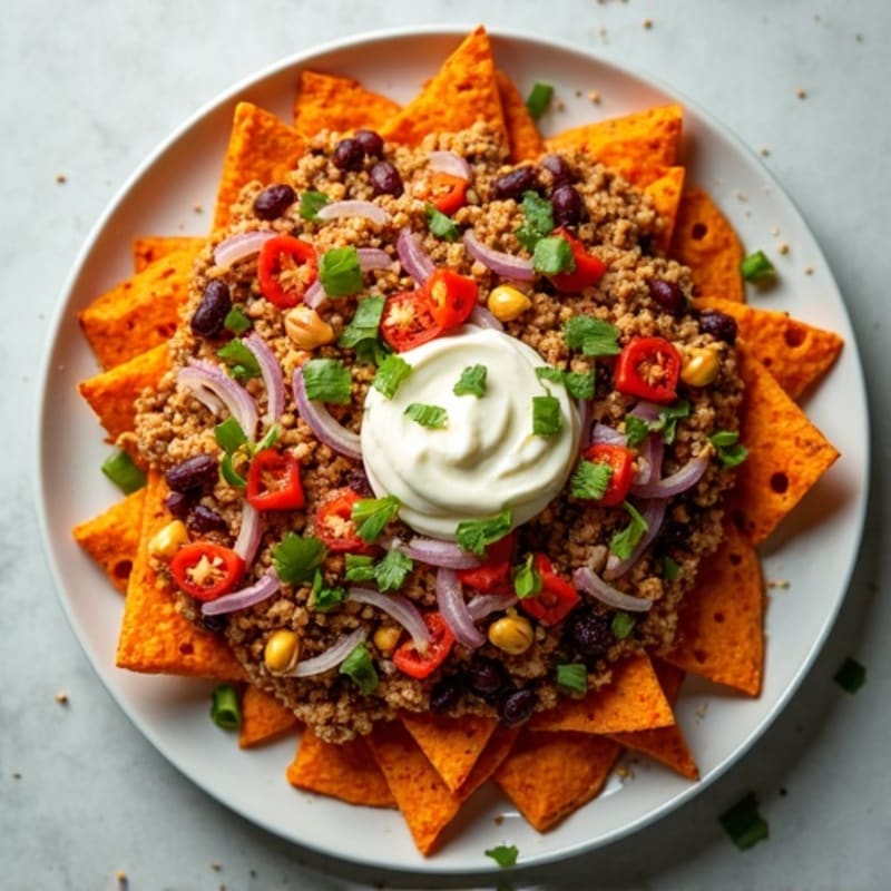 Sheet Pan Turkey Taco-Loaded Sweet Potato Nachos