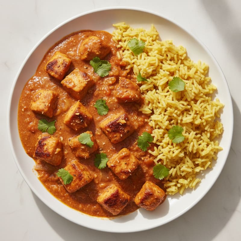 Spiced Butter Chicken with Basmati Rice