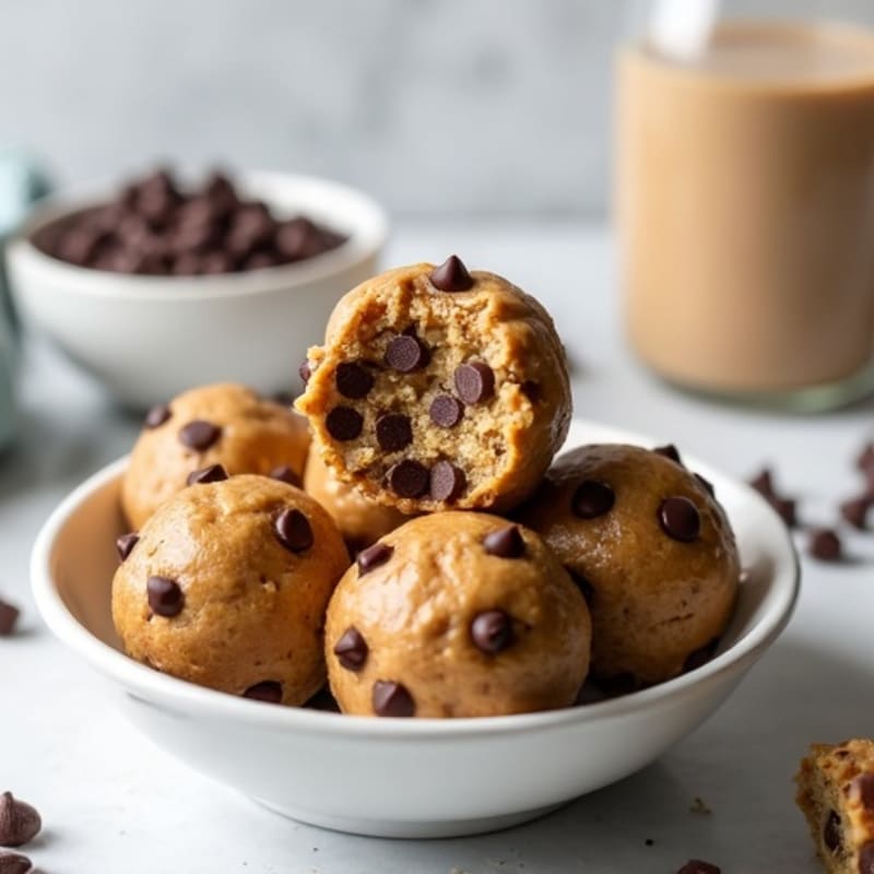 No-Bake Chocolate Chip Protein Cookie Dough Bites