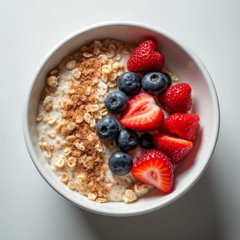 Creamy Protein Oats with Berries
