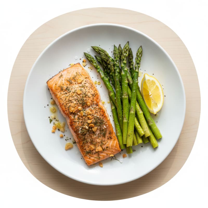 Herb-Roasted Salmon with Asparagus