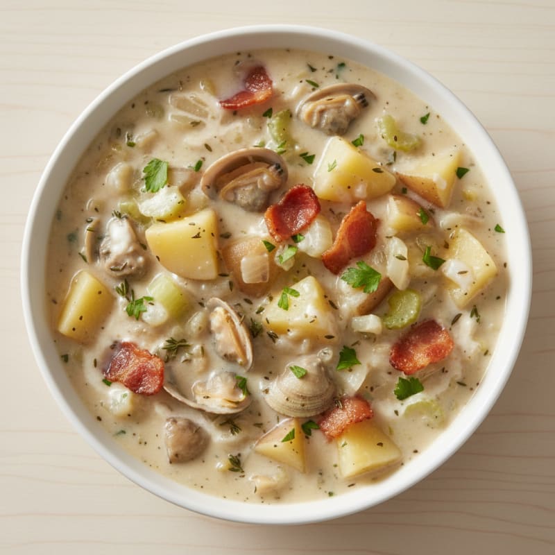Hearty New England Clam Chowder