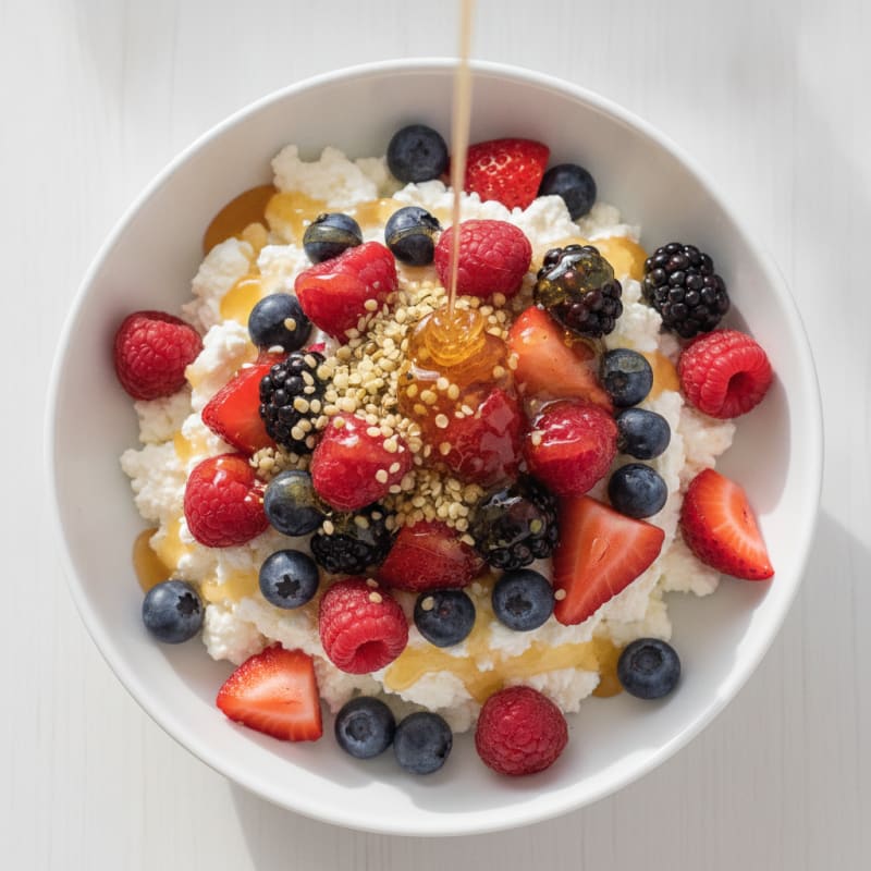 Greek Yogurt Protein Parfait with Berries