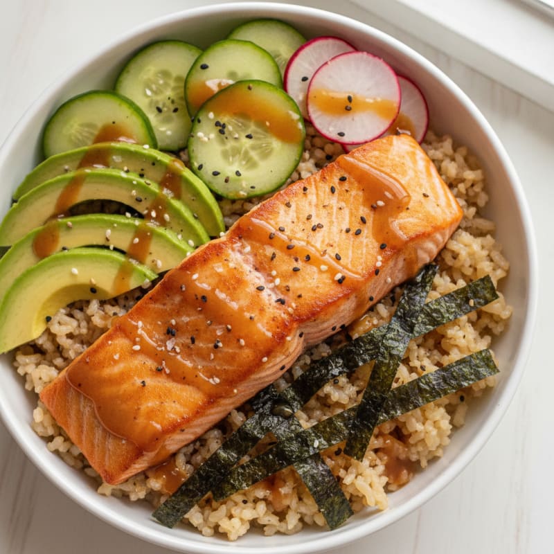 Salmon Sushi Rice Bowl