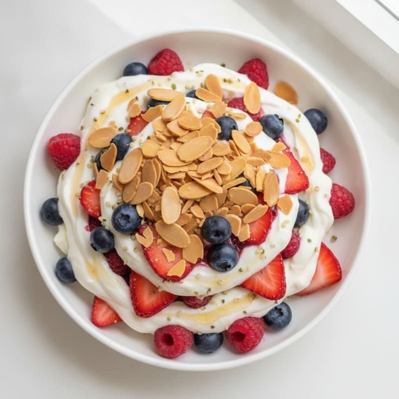 Creamy Greek Yogurt Protein Parfait with Mixed Berries