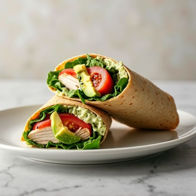 Creamy Turkey Avocado Wrap
