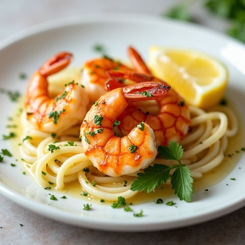 Lemon-Garlic Seared Shrimp with Fresh Herbs
