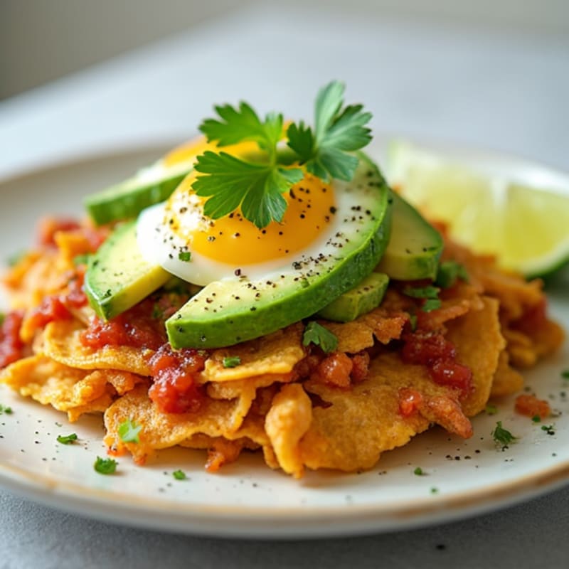 Baked Salsa Verde Chicken Chilaquiles