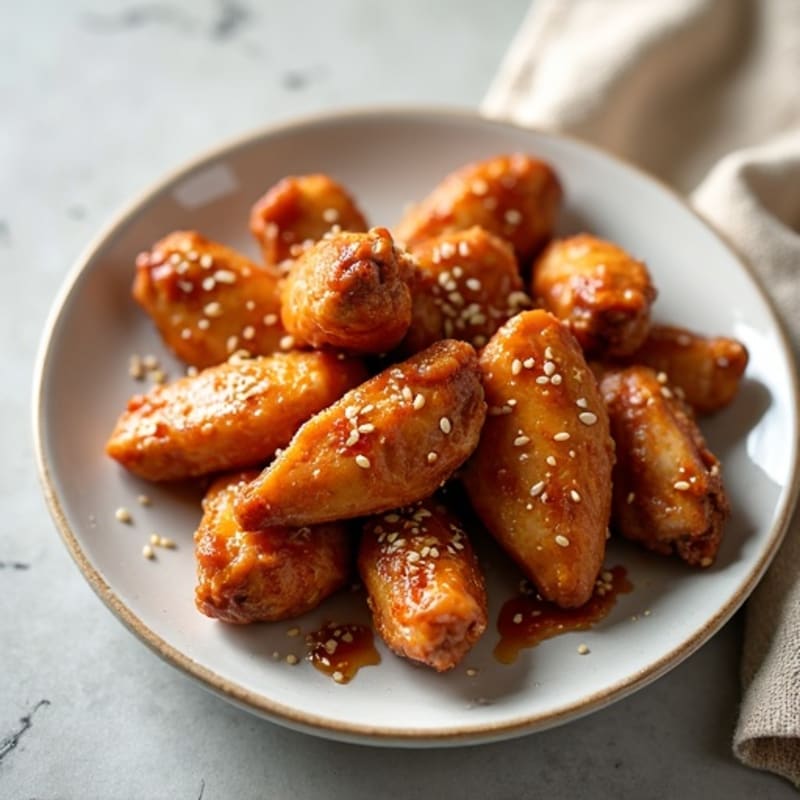 Crispy Baked Honey Garlic Chicken Wings