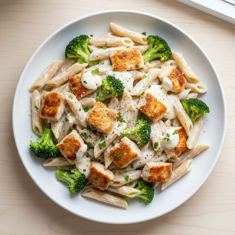 Garlic Parmesan Chicken Alfredo Pasta