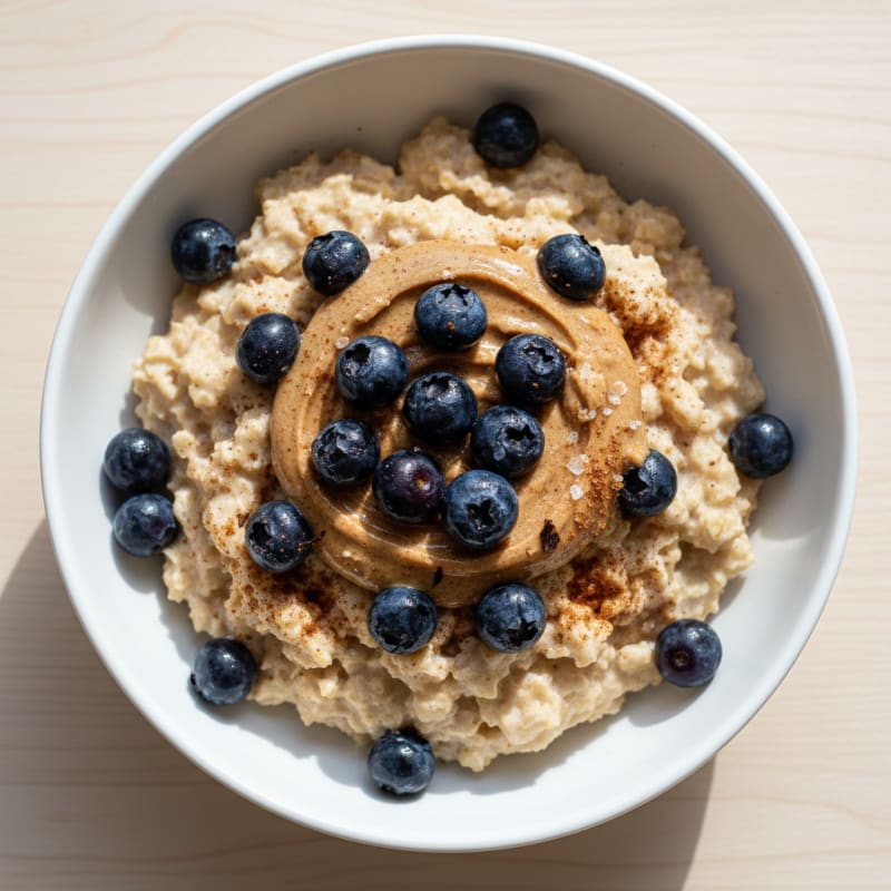Creamy Spiced Oatmeal with Berries