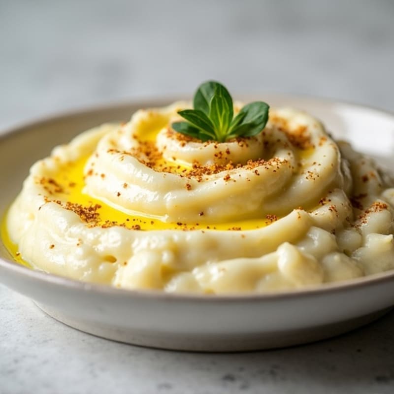 Creamy Cauliflower Mash with Roasted Garlic