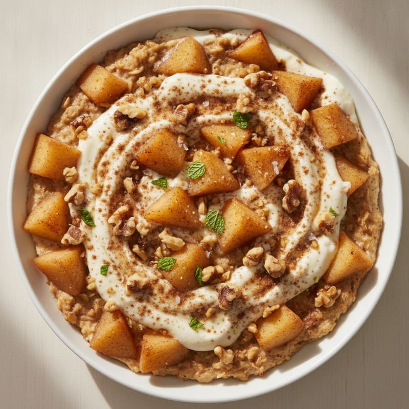 High-Protein Baked Apple Pie Bowl