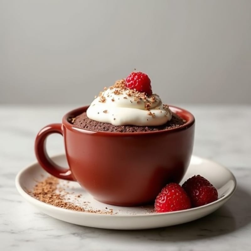 Healthy Chocolate Protein Mug Cake