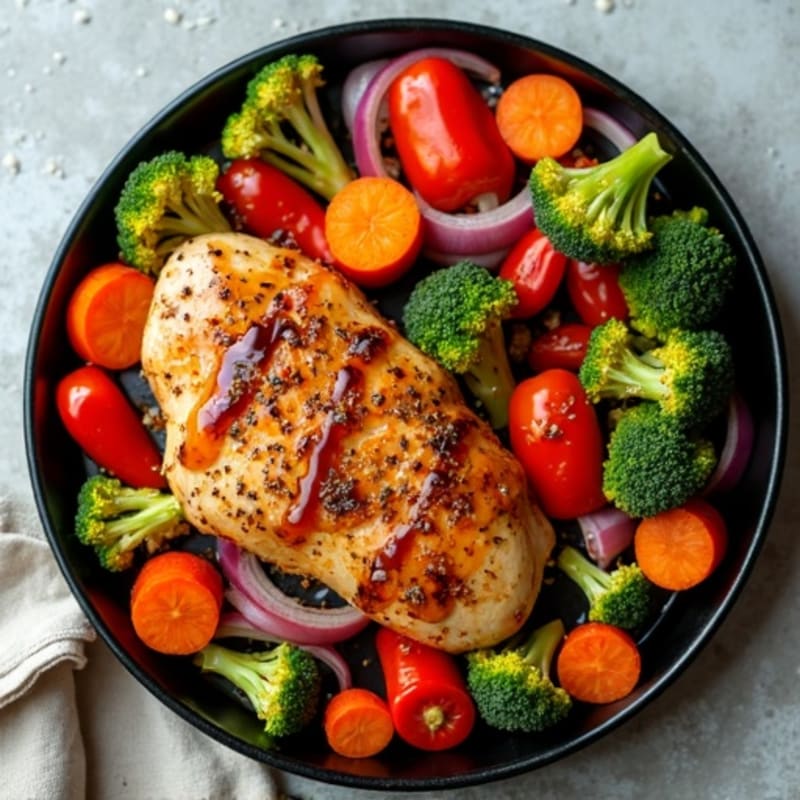 Sheet Pan Teriyaki Chicken and Roasted Vegetables