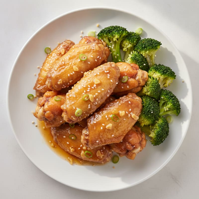 Honey-Garlic Glazed Chicken Wings