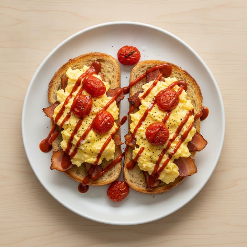 Sriracha Turkey Bacon & Egg Toast