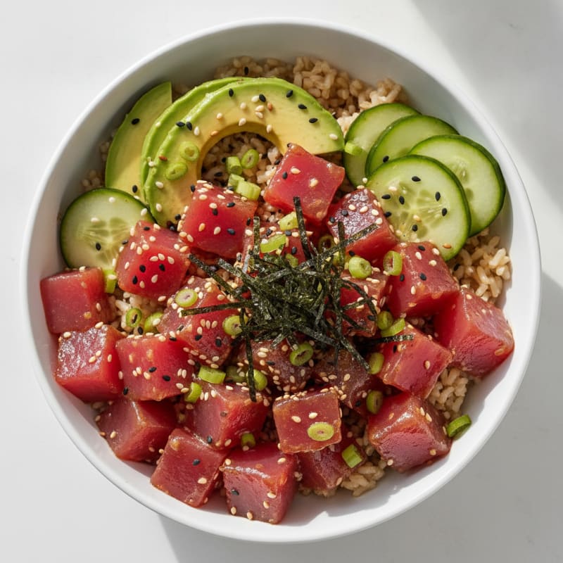 Hawaiian Ahi Tuna Poke Bowl