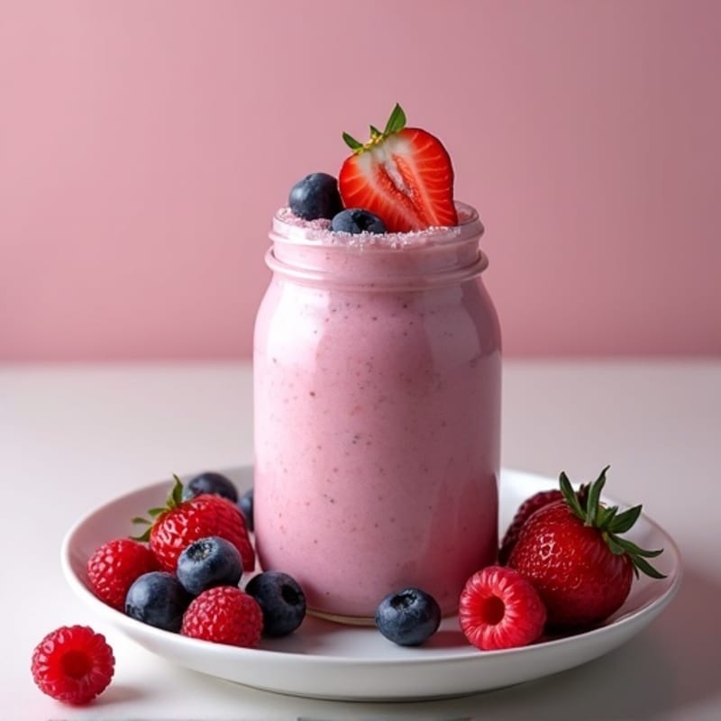 Creamy Berry Protein Shake