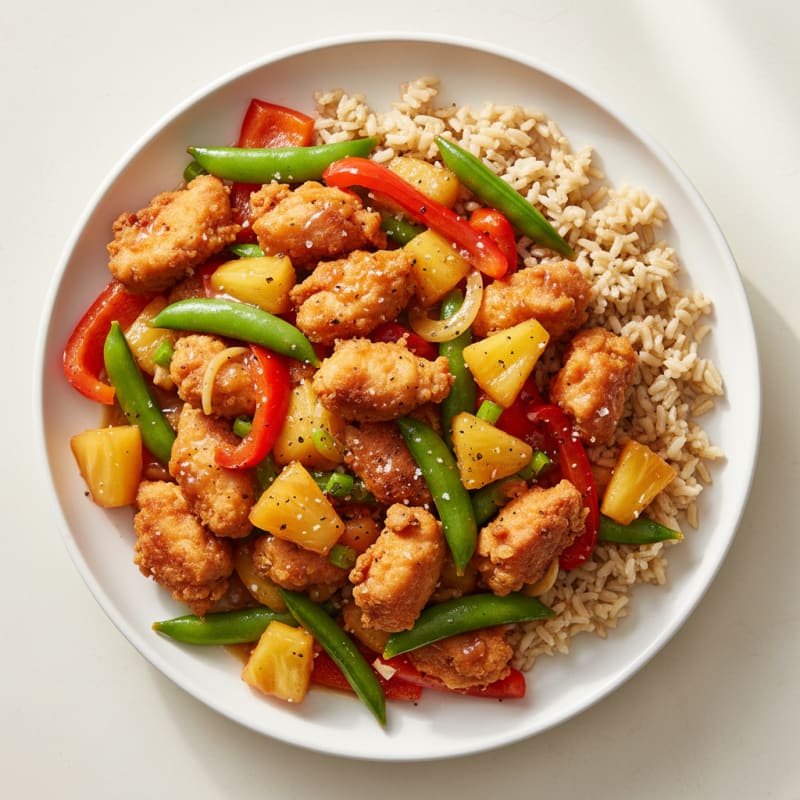 Crispy Sweet and Sour Chicken Stir-Fry