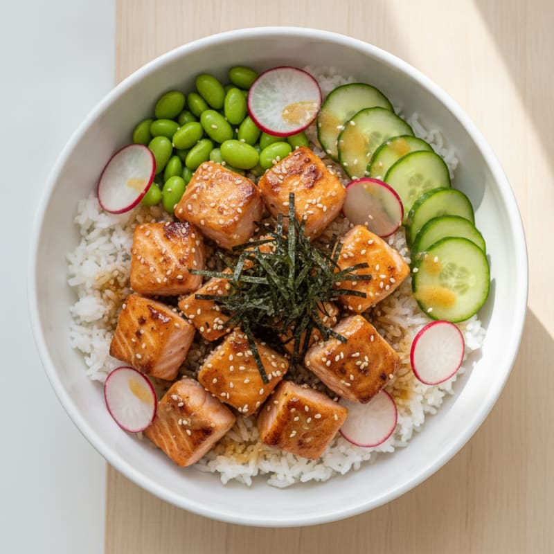 Salmon Sushi Rice Bowl