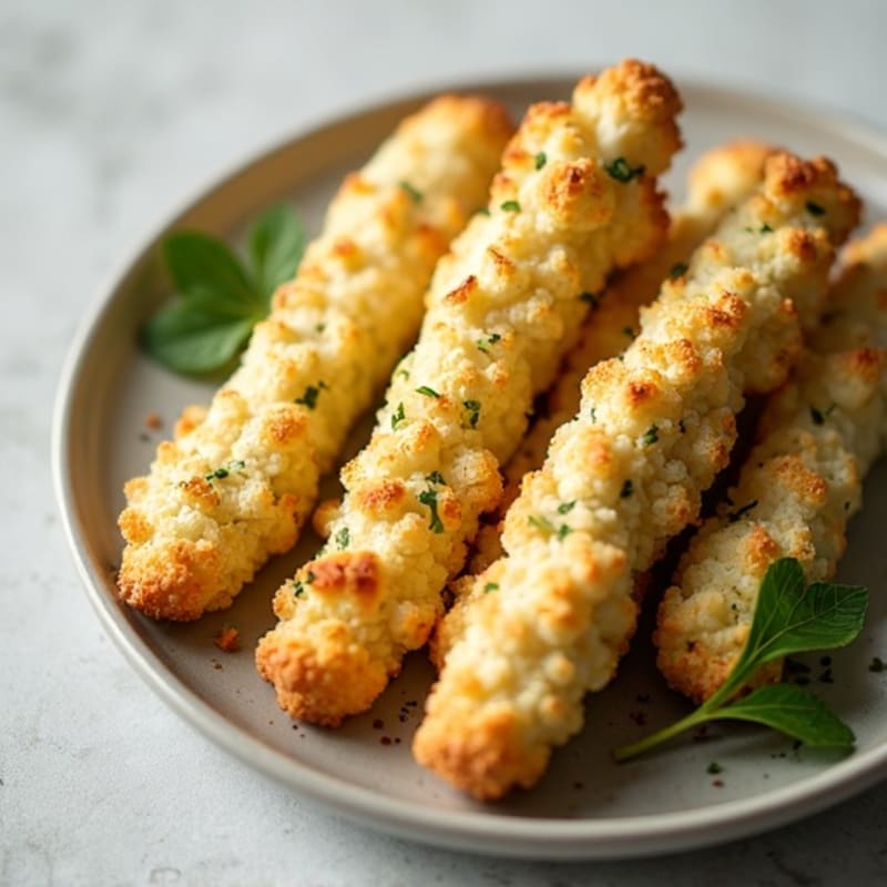 Herb-Garlic Cauliflower Breadsticks