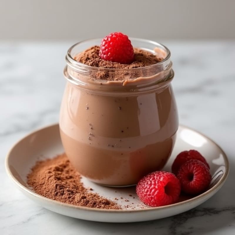 Silky Chocolate Protein Pudding with Greek Yogurt