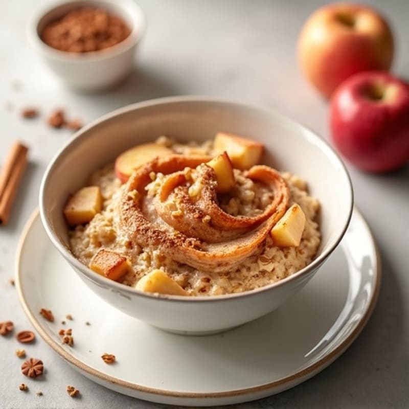 Creamy Cinnamon Swirl Baked Protein Oats