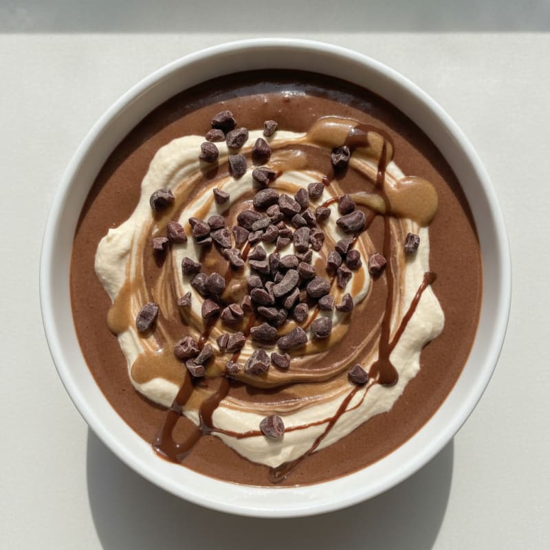 Silky Chocolate Protein Pudding with Greek Yogurt